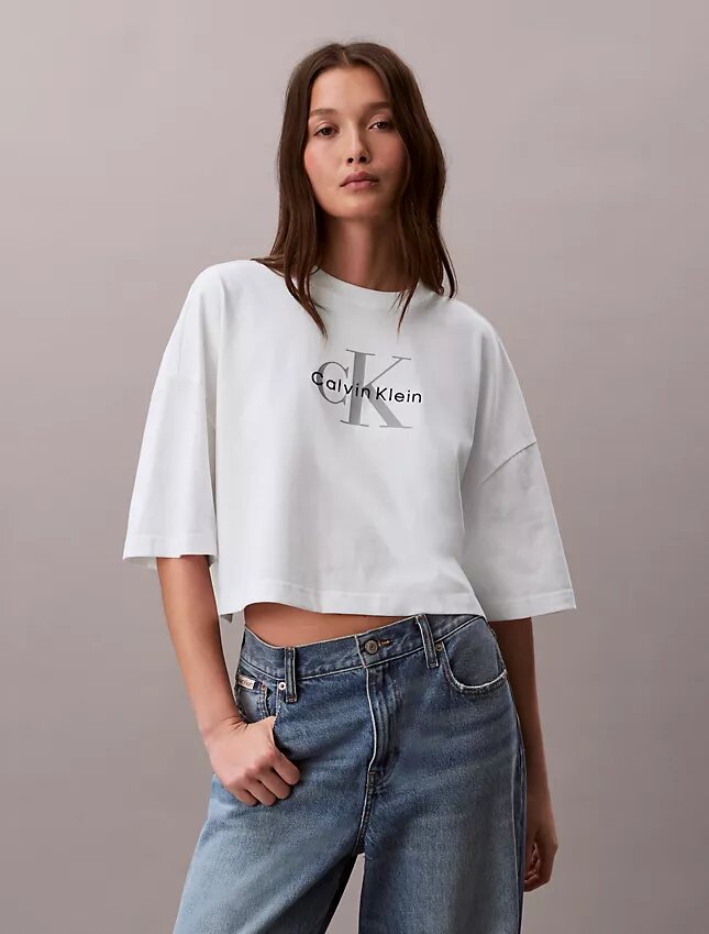 Monologo Cropped Boxy T-Shirt Monologo Cropped Boxy T-Shirt