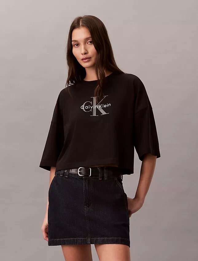 Monologo Cropped Boxy T-Shirt Monologo Cropped Boxy T-Shirt