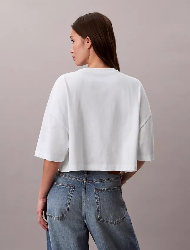 Monologo Cropped Boxy T-Shirt Monologo Cropped Boxy T-Shirt