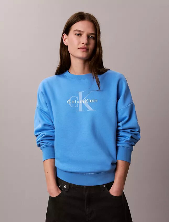 Monologo Fleece Relaxed Sweatshirt Monologo Fleece Relaxed Sweatshirt