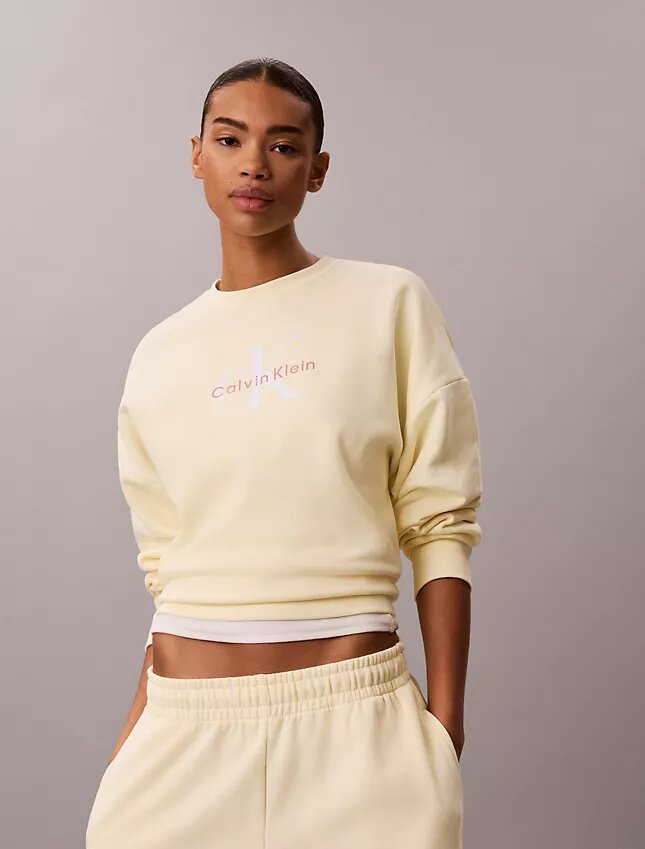 Monologo Fleece Relaxed Sweatshirt Monologo Fleece Relaxed Sweatshirt