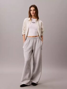 Monologo Fleece Wide Leg Sweatpants