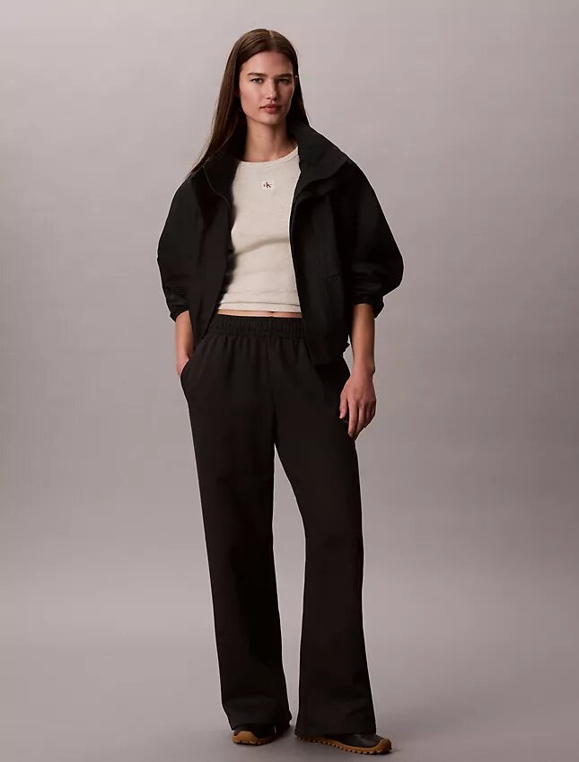 Monologo Fleece Wide Leg Sweatpants Monologo Fleece Wide Leg Sweatpants