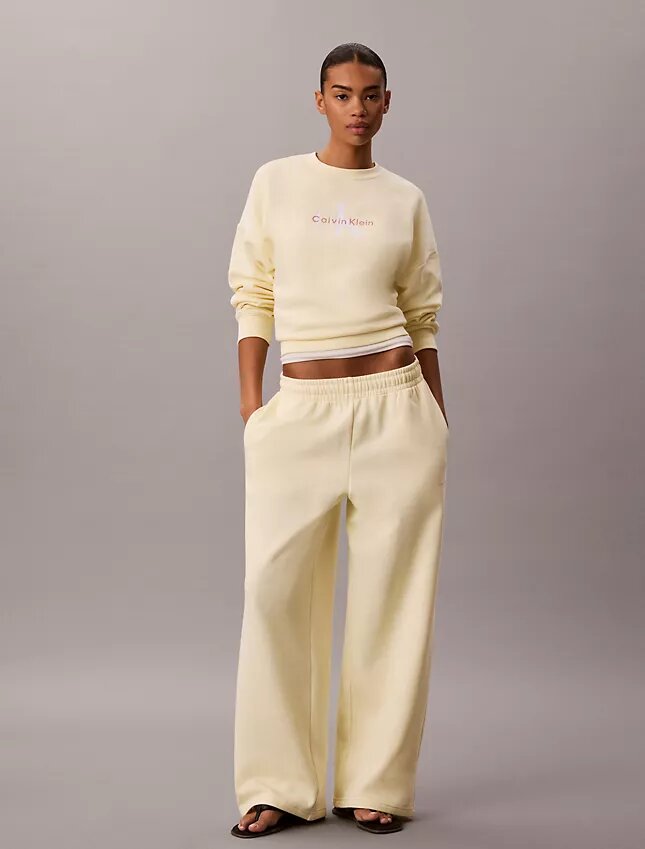 Monologo Fleece Wide Leg Sweatpants Monologo Fleece Wide Leg Sweatpants