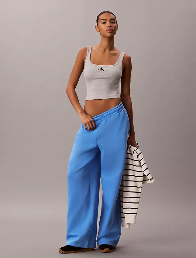 Monologo Fleece Wide Leg Sweatpants Monologo Fleece Wide Leg Sweatpants