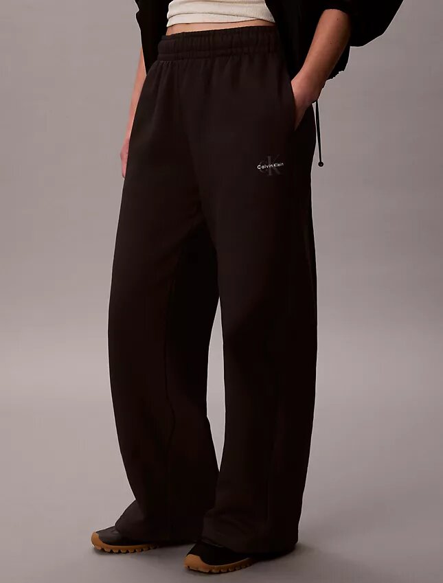 Monologo Fleece Wide Leg Sweatpants Monologo Fleece Wide Leg Sweatpants