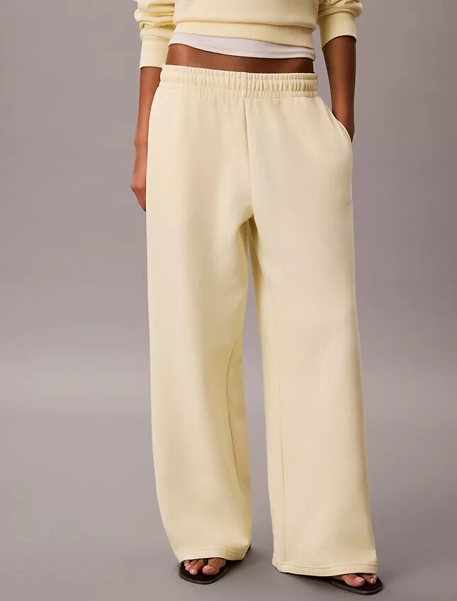 Monologo Fleece Wide Leg Sweatpants Monologo Fleece Wide Leg Sweatpants