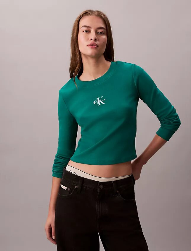 Monologo Long Sleeve Baby Tee Monologo Long Sleeve Baby Tee