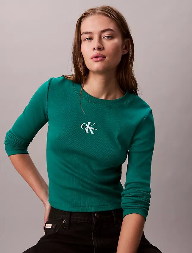 Monologo Long Sleeve Baby Tee Monologo Long Sleeve Baby Tee
