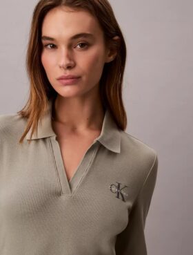 Monologo Rib Polo Mini Dress Monologo Rib Polo Mini Dress