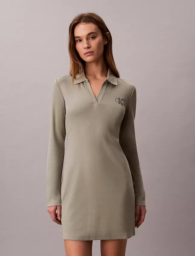 Monologo Rib Polo Mini Dress Monologo Rib Polo Mini Dress