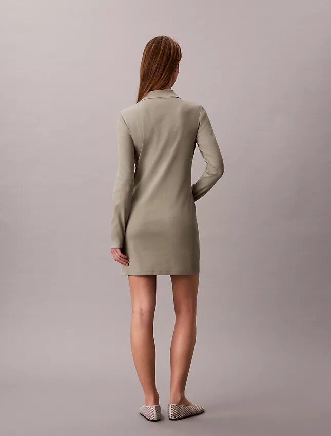 Monologo Rib Polo Mini Dress Monologo Rib Polo Mini Dress