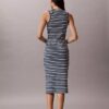 Monologo Rib Stripe Midi Dress Monologo Rib Stripe Midi Dress