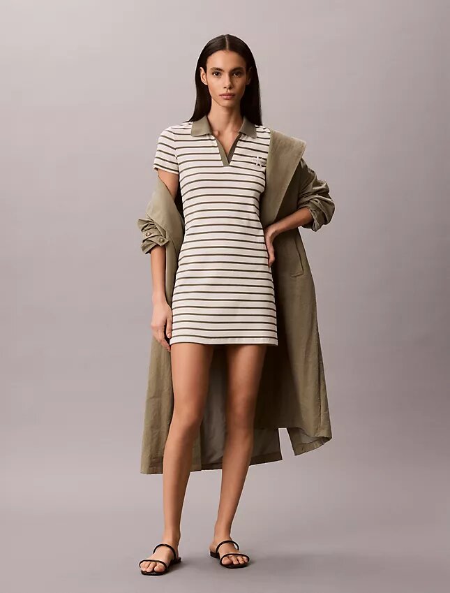 Monologo Rib Stripe Mini Dress Monologo Rib Stripe Mini Dress