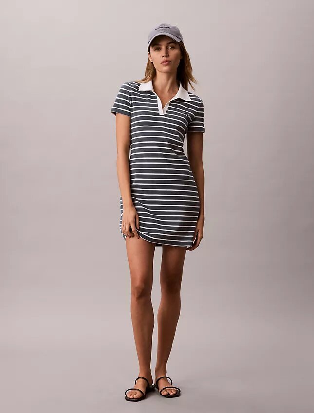 Monologo Rib Stripe Mini Dress Monologo Rib Stripe Mini Dress