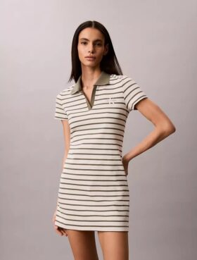 Monologo Rib Stripe Mini Dress