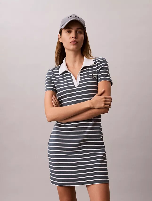 Monologo Rib Stripe Mini Dress Monologo Rib Stripe Mini Dress