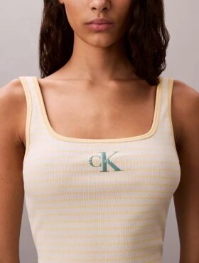 Monologo Stripe Rib Tank Top