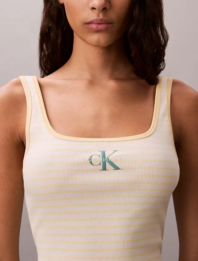 Monologo Stripe Rib Tank Top Monologo Stripe Rib Tank Top