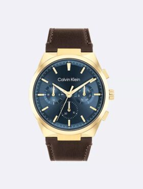 Multifunction Leather Bracelet Watch