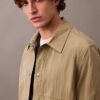 Nylon Blend Classic Shirt Jacket Nylon Blend Classic Shirt Jacket