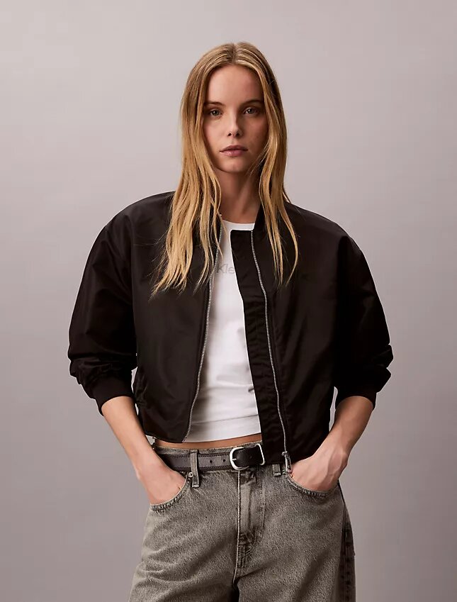 Nylon Bomber Jacket Nylon Bomber Jacket