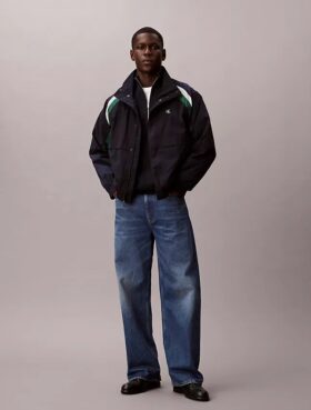 Nylon Colorblock Track Jacket