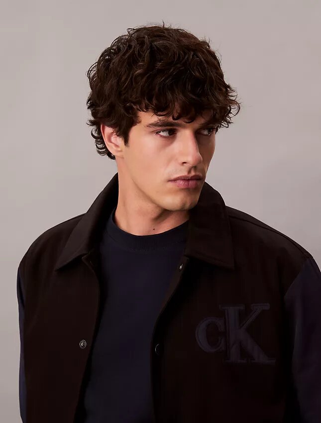 Nylon Cotton Varsity Bomber Jacket Nylon Cotton Varsity Bomber Jacket