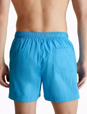 Nylon Drawstring Waist Swim Shorts