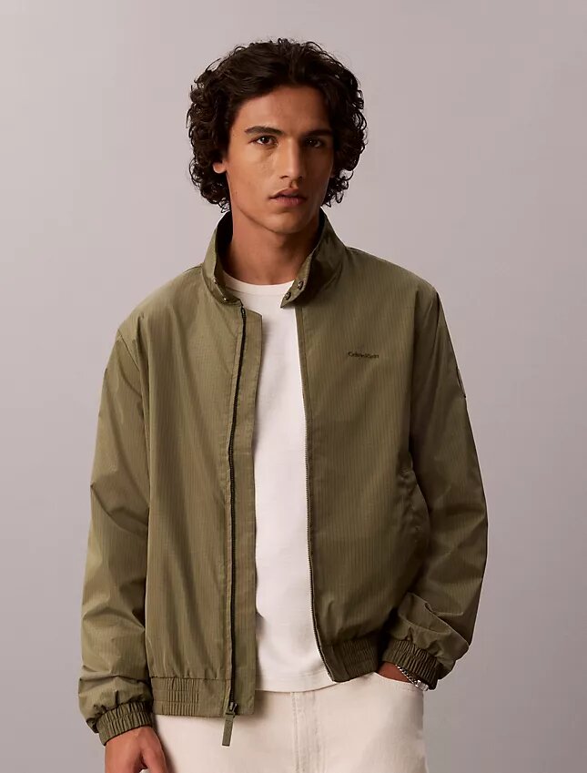 Nylon Grid Bomber Jacket Nylon Grid Bomber Jacket