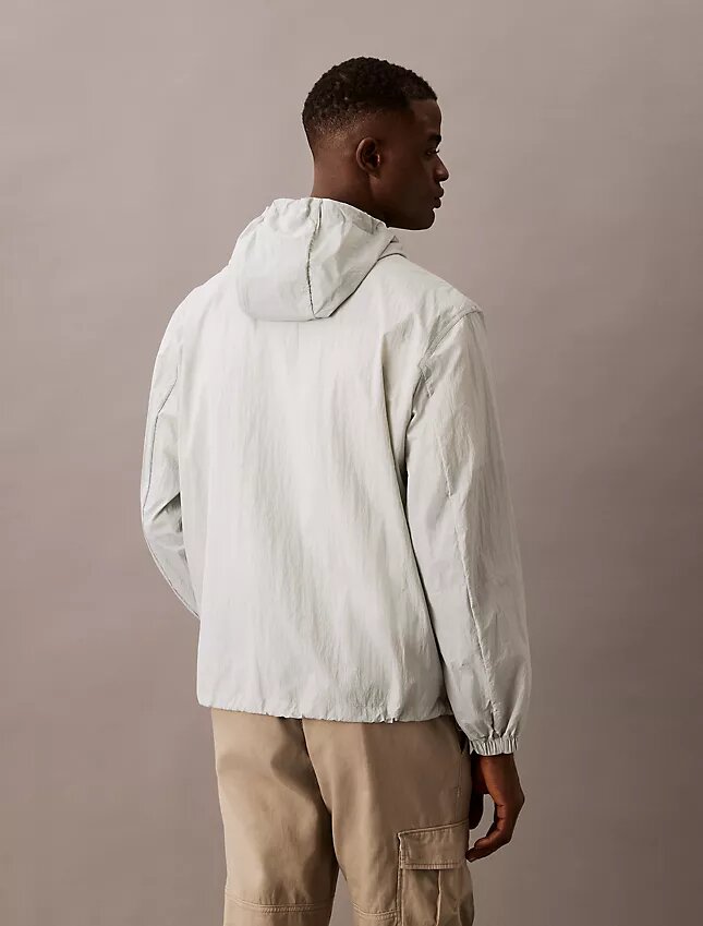 Nylon Hooded Relaxed Jacket Nylon Hooded Relaxed Jacket