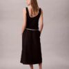 Nylon Midi Pull-On Skirt