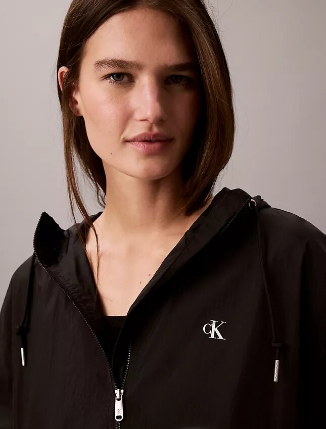 Nylon Relaxed Windbreaker Jacket Nylon Relaxed Windbreaker Jacket