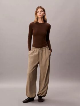 Nylon Stretch Slim T-Shirt