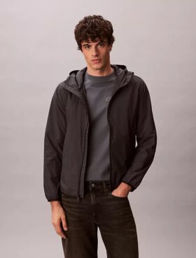 Nylon Windbreaker Jacket