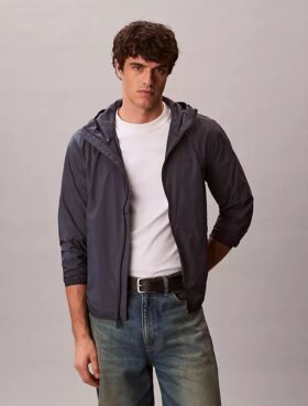 Nylon Windbreaker Jacket