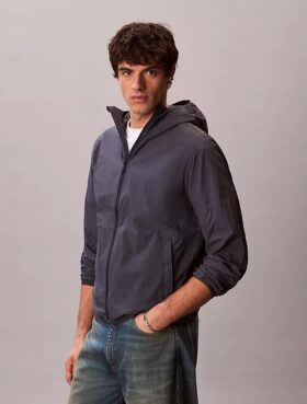 Nylon Windbreaker Jacket