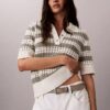 Open Stitch Sweater Polo Shirt Open Stitch Sweater Polo Shirt