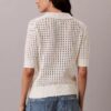 Open Stitch Sweater Polo Shirt Open Stitch Sweater Polo Shirt