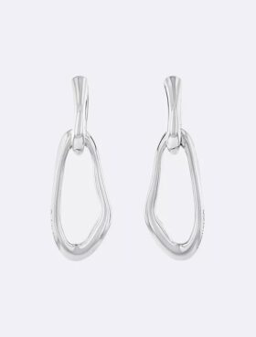 Organic Chain Link Earrings