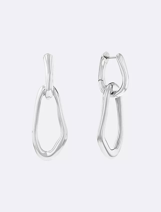 Organic Chain Link Earrings Organic Chain Link Earrings