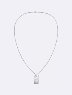 Organic Rectangle Shape Pendant Necklace