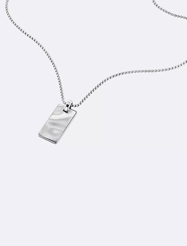 Organic Rectangle Shape Pendant Necklace Organic Rectangle Shape Pendant Necklace