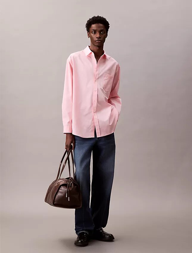 Oversized Cotton Poplin Button-Down Oversized Cotton Poplin Button-Down