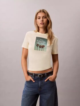 Palm Tree Logo Graphic T-Shirt
