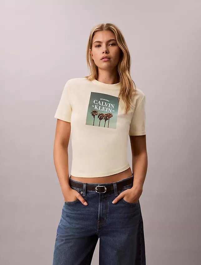 Palm Tree Logo Graphic T-Shirt Palm Tree Logo Graphic T-Shirt