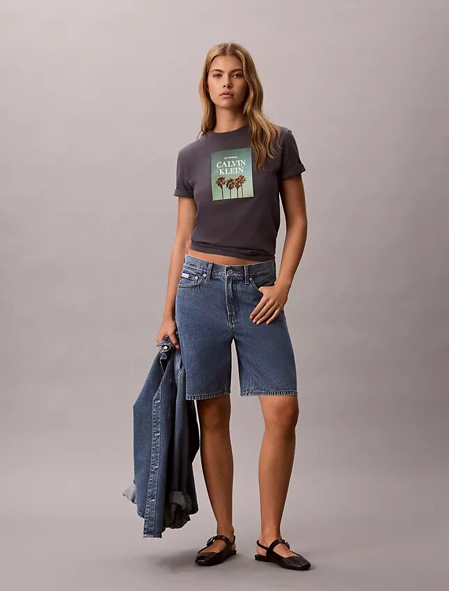 Palm Tree Logo Graphic T-Shirt Palm Tree Logo Graphic T-Shirt