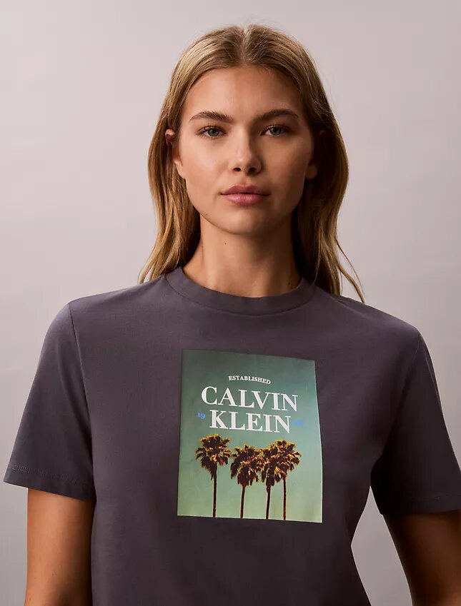 Palm Tree Logo Graphic T-Shirt Palm Tree Logo Graphic T-Shirt