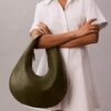 Pebble Grain Crescent Shoulder Bag Pebble Grain Crescent Shoulder Bag