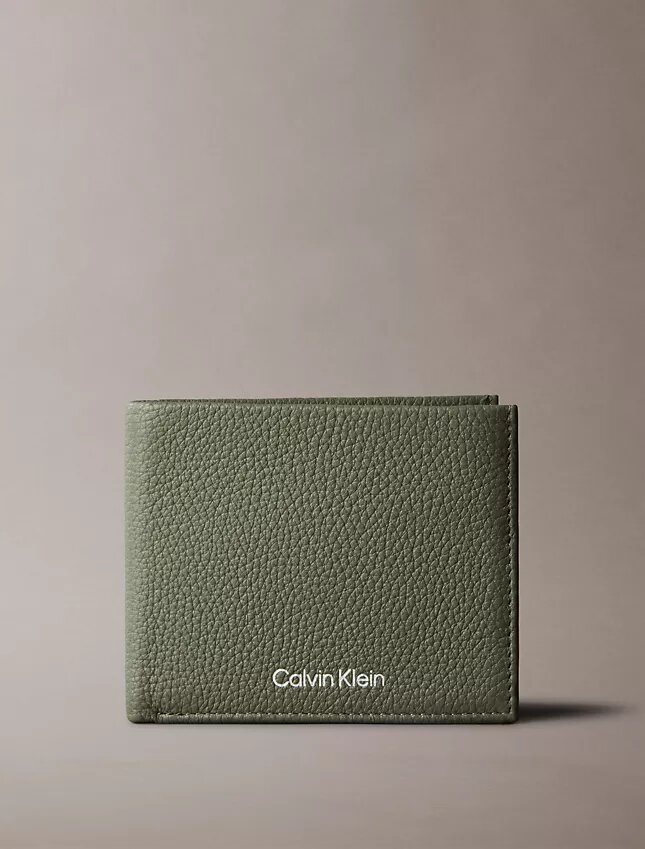Pebble Grain Leather Bifold Wallet Pebble Grain Leather Bifold Wallet